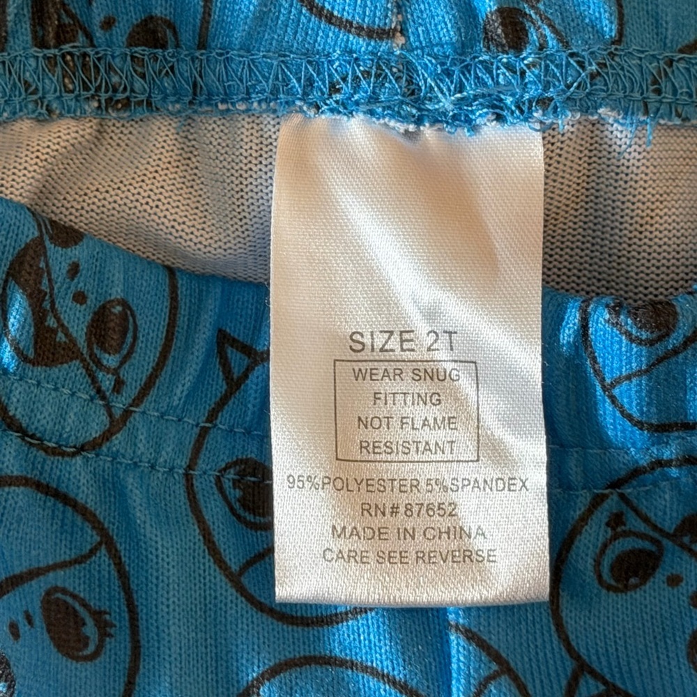 Pinkfong Baby Shark Blue 2-Piece Pajama Set Toddler Kids 2T Long Sleeve - Picture 5 of 5
